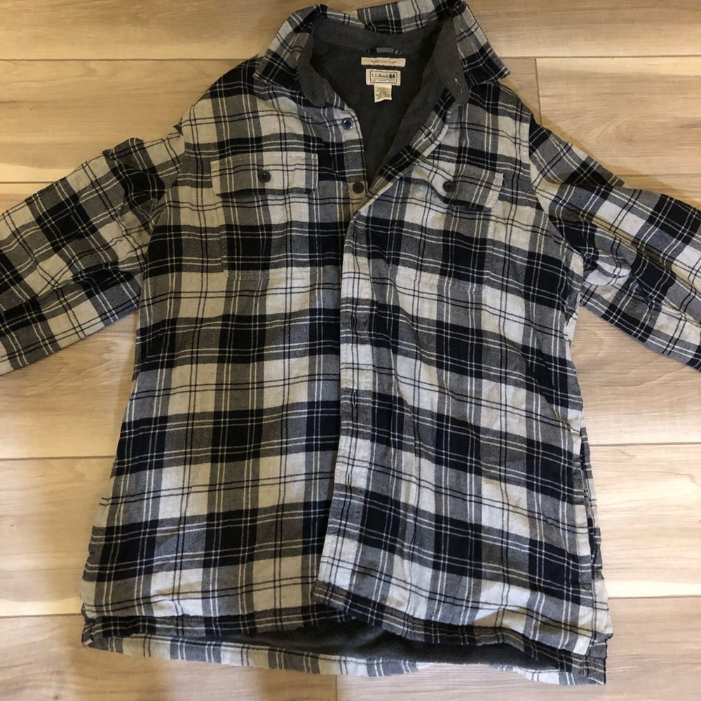 Men's Fleece-Lined Flannel Shirt, Traditional Fit